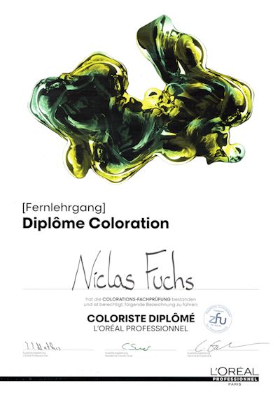 Diplôme Coloration (Meininghaus)